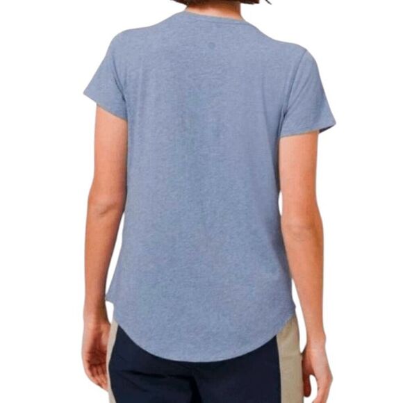 LULULEMON ATHLETICA Love Crew In Heathered Drop Water Size 4 - Picture 2 of 4